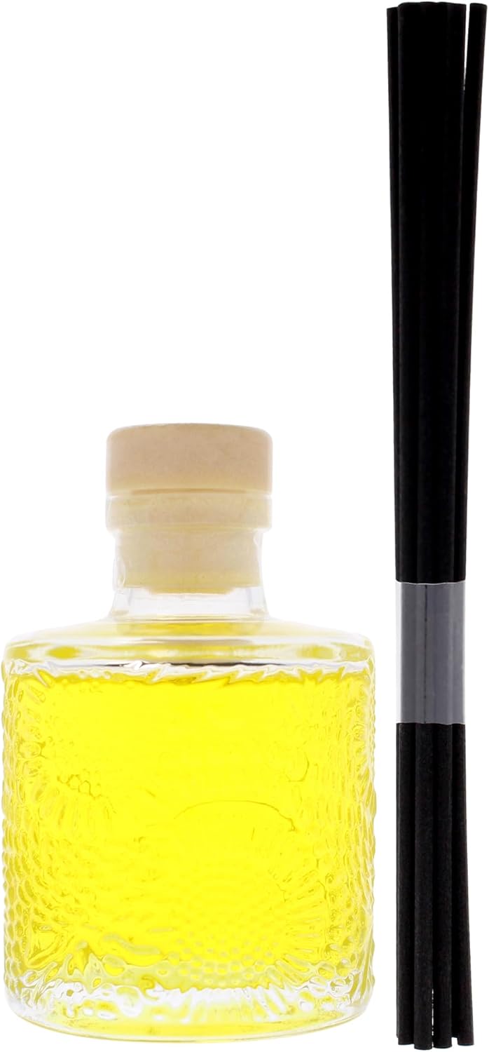 Voluspa Goji Tarocco Orange Scented Reed Diffuser, 3.4 oz, Luxury Citrus Diffuser, Oil Reed Diffusers for Home, Handcrafted in the USA