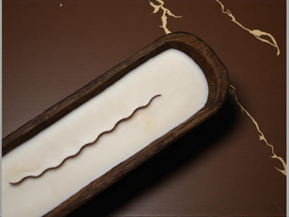 Huge Wooden Dough Bowl Candle 2x19.5 inches 28 fl.oz